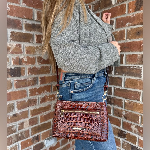 NWT Brahmin Pecan Vida Crossbody - Picture 1 of 7
